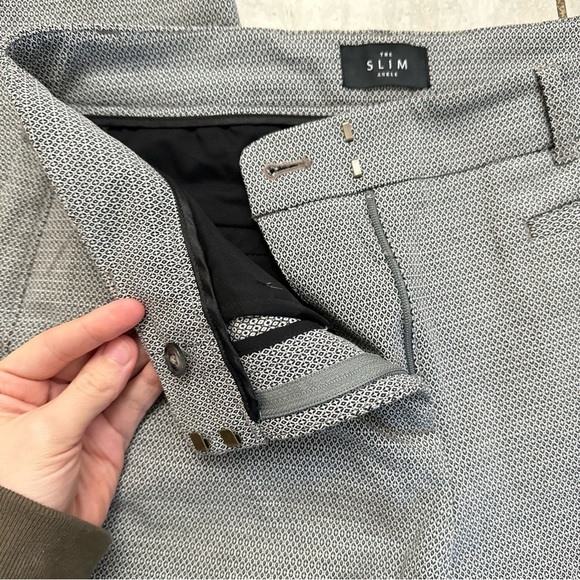 White House Black Market Black White Slim Ankle Trouser Stretch Pants 2 - Picture 5 of 6